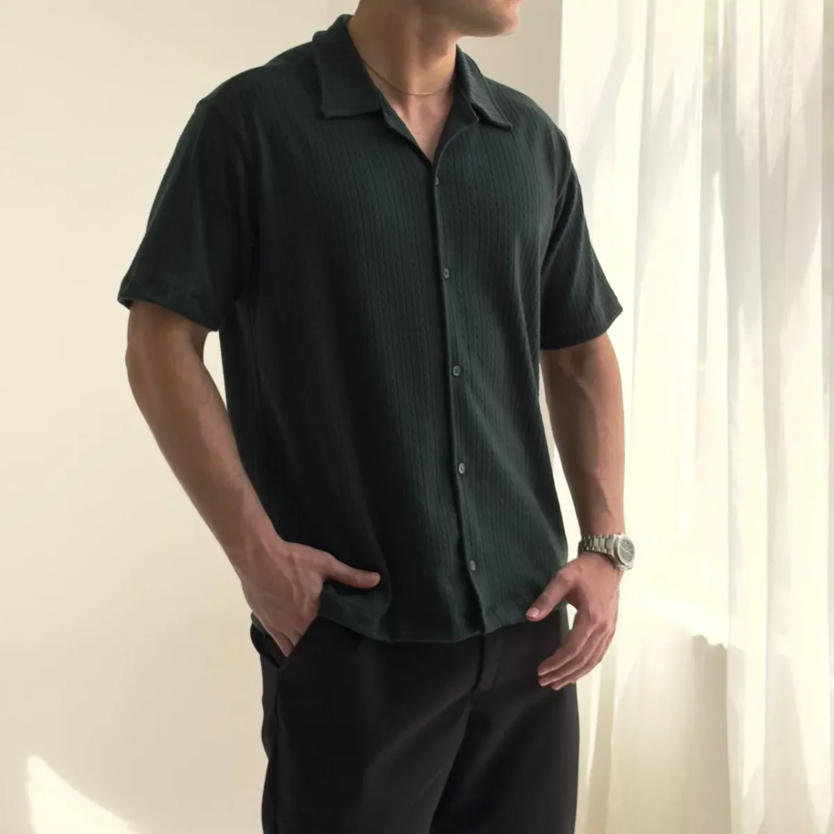 New Edition Camisa European Collection Old Green